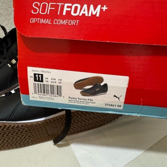 Puma Mens Turino FSL 372861-08 Black Casual Shoes Sneakers Size 11 - Picture 13 of 14